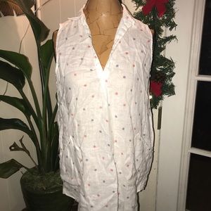 Linen Sleeveless Top